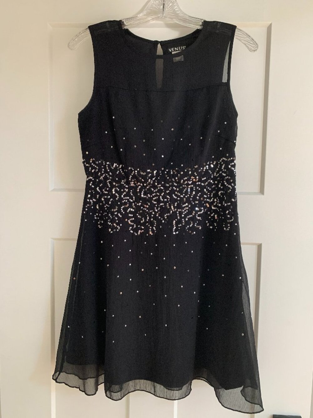 Venus Sleeveless Dress with Sequins, 4